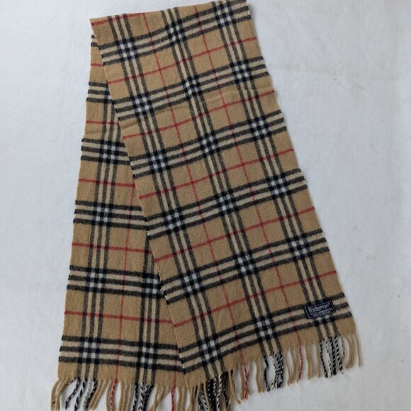 Burberry Accessories - BURBERRY Lambswool Nova Check Scarf – Beige Plaid – LUXURY STYLE – FAST